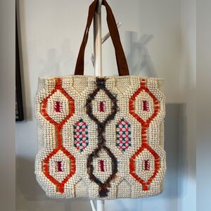 LoveStitch Carpet Bag Boho Weekender Tote Magnetic Snap